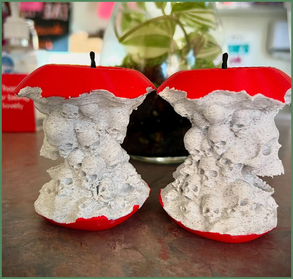 3 d poision apple Halloween decoration